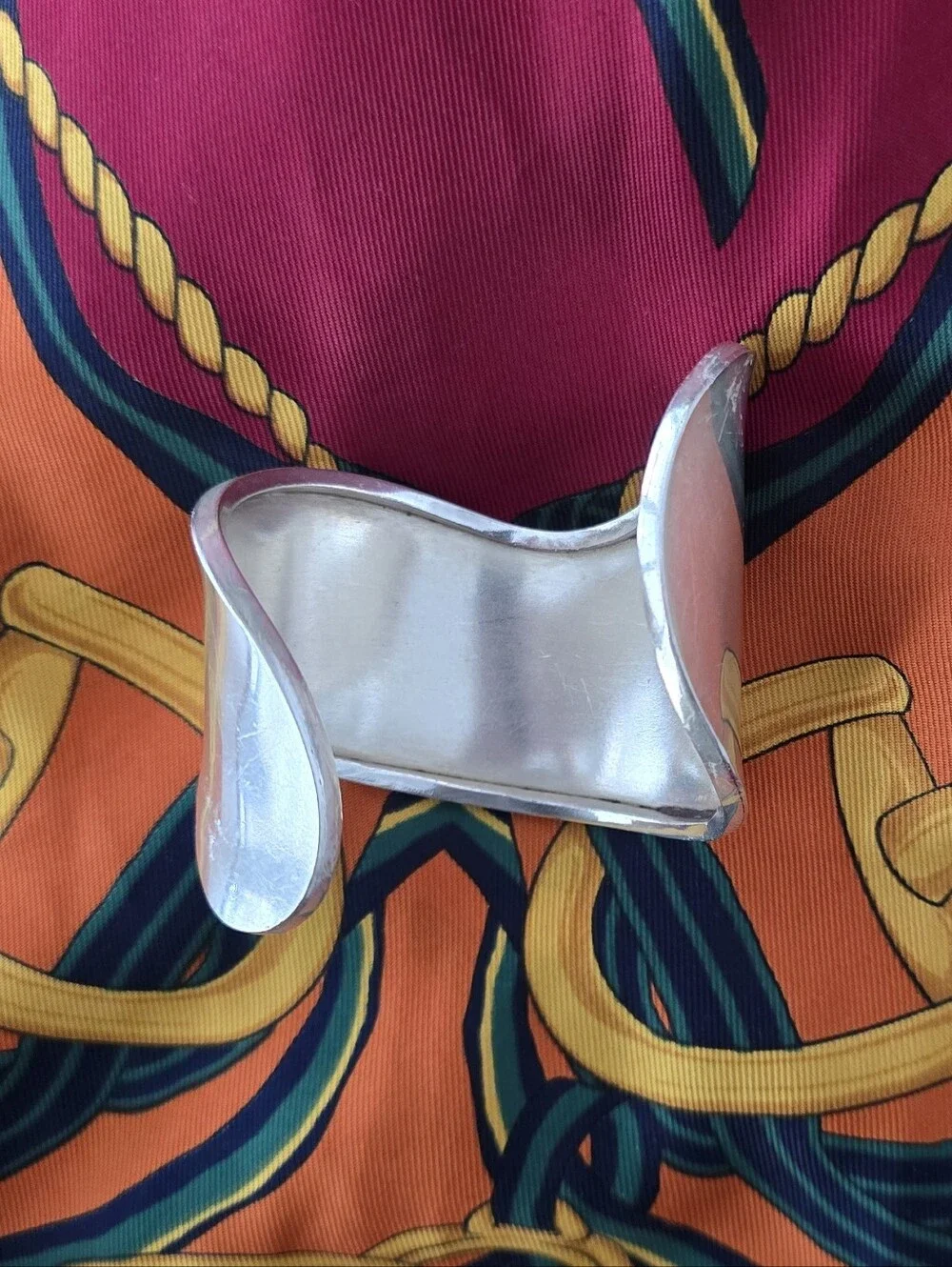 Sculpted Silver Cuff